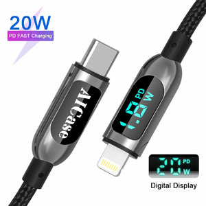 20W PD Fast Charging Cable USB C to Lighting Charger for iPhone