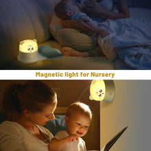 Load image into Gallery viewer, 15W Fast Charging Wireless Charger Pad w/ Magnet LED Night Light Touch Desk Lamp