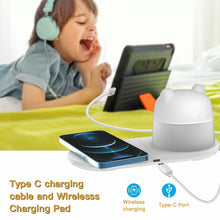 Load image into Gallery viewer, 15W Fast Charging Wireless Charger Pad w/ Magnet LED Night Light Touch Desk Lamp