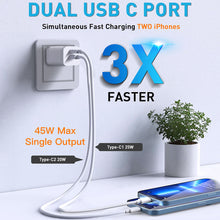 Load image into Gallery viewer, 45W Type USB C Fast Wall Charger Adapter  with 5FT Cable