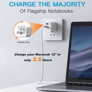 45W Type USB C Fast Wall Charger Adapter  with 5FT Cable