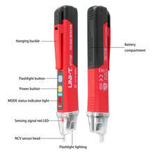 Load image into Gallery viewer, UNI-T 90~1000V Non-Contact AC Electrical Tester Pen Voltage Detector With LED