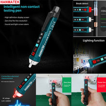Load image into Gallery viewer, HANMATEK 12~1000V LCD Electrical LED Non-Contact AC Voltage Detector Tester Pen