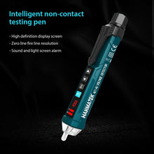 Load image into Gallery viewer, HANMATEK 12~1000V LCD Electrical LED Non-Contact AC Voltage Detector Tester Pen