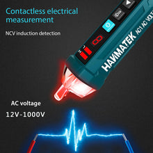 Load image into Gallery viewer, HANMATEK 12~1000V LCD Electrical LED Non-Contact AC Voltage Detector Tester Pen
