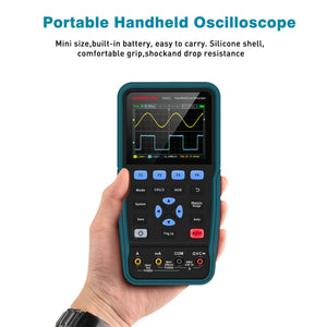 HANMATEK 2 Channel 2 IN 1 Digital Handheld Oscilloscope Multimeter Tester 50MHz