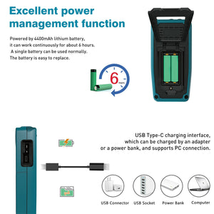 HANMATEK 2 Channel 2 IN 1 Digital Handheld Oscilloscope Multimeter Tester 50MHz