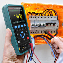 Load image into Gallery viewer, HANMATEK 2 Channel 2 IN 1 Digital Handheld Oscilloscope Multimeter Tester 50MHz