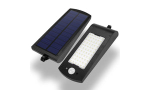 IP65 Waterproof Solar Wall Light 66 Lamp Beads Three Light Modes Remote Control