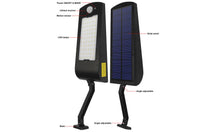 Load image into Gallery viewer, IP65 Waterproof Solar Wall Light 66 Lamp Beads Three Light Modes Remote Control