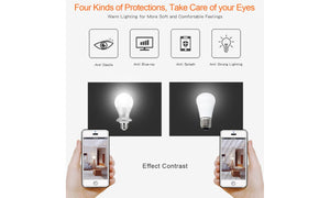 Lamp Light Bulbs Smart LED WiFi Energy-Saving E26/E27/B22/E14