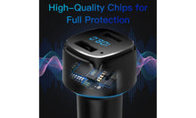 Load image into Gallery viewer, Black Dual USB Digital Display Bluetooth Car Charger FM Transmitter
