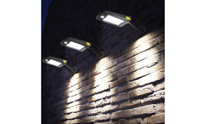 IP65 Waterproof Solar Wall Light 66 Lamp Beads Three Light Modes Remote Control