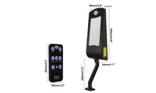 Load image into Gallery viewer, IP65 Waterproof Solar Wall Light 66 Lamp Beads Three Light Modes Remote Control