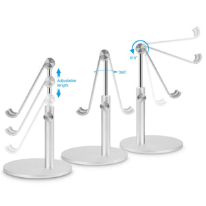 AICase Aluminum Desktop Desk Stand iPad Tablet iPhone Samsung LG Mount Holder